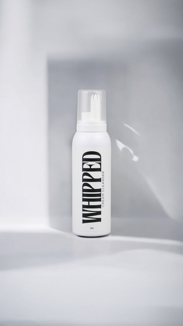 Whipped cream cleanser w/brush