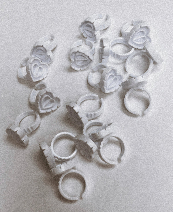 Heart glue rings